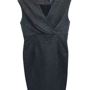 Banana Republic cross chest dark gray dress Size 8 NEW